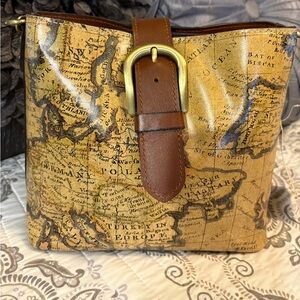Patricia Nash European Map Collection Handbag NWT